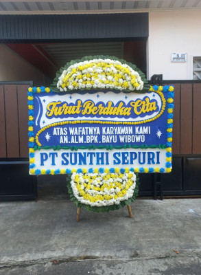 Papan Bunga Duka di Helvetia Tengah