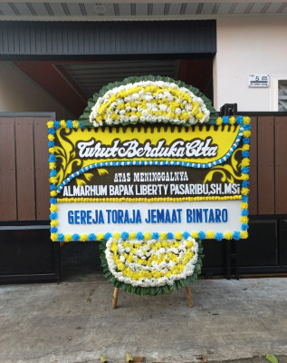 Papan Bunga Duka di Helvetia Tengah